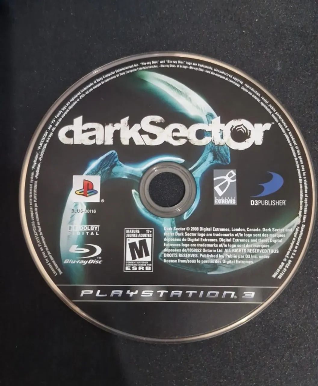 DARK SECTOR - PS3, OBS...