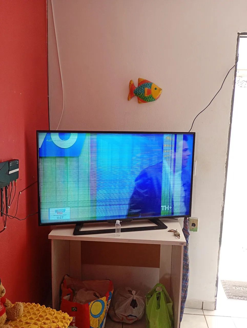 Tv usado com defeito