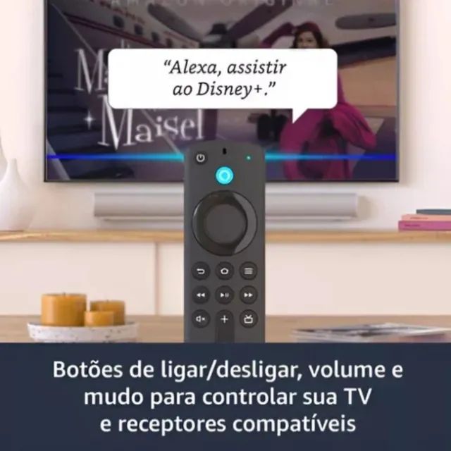 Amazon Fire TV Stick 4K com Alexa e Wi-Fi 6 | Controle por Voz Incluso Apa - Foto 3