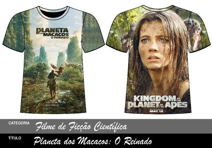 Camisa PLANETA DOS MACACOS: O REINADO