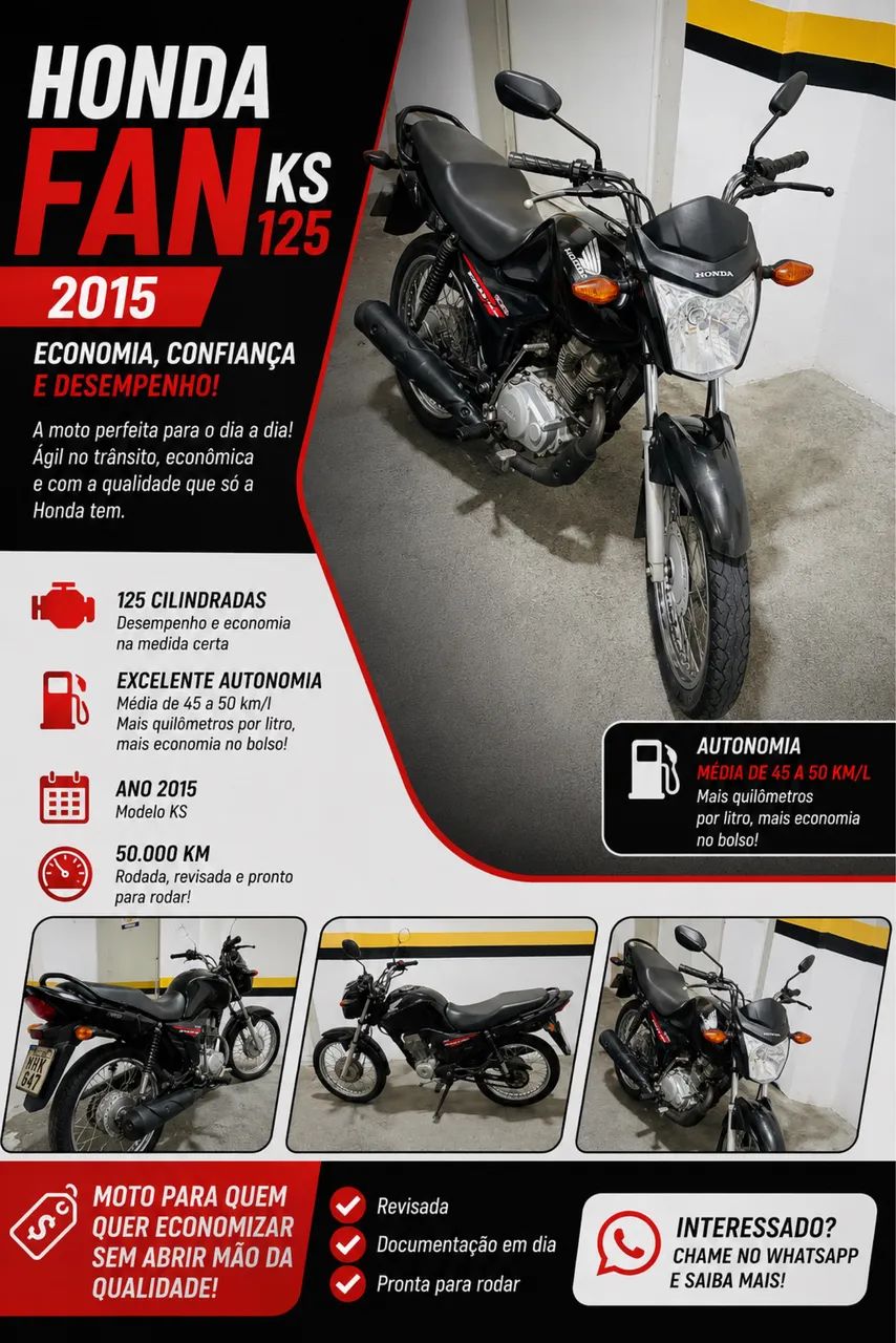 Cg 125 2015 parcelo no cartão  - Foto 2