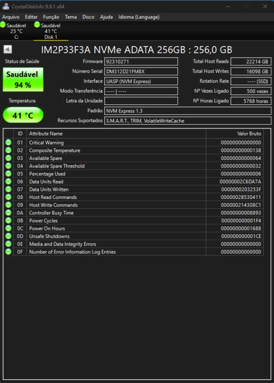 HD NVME M2 ADATA de 256GB - Foto 2