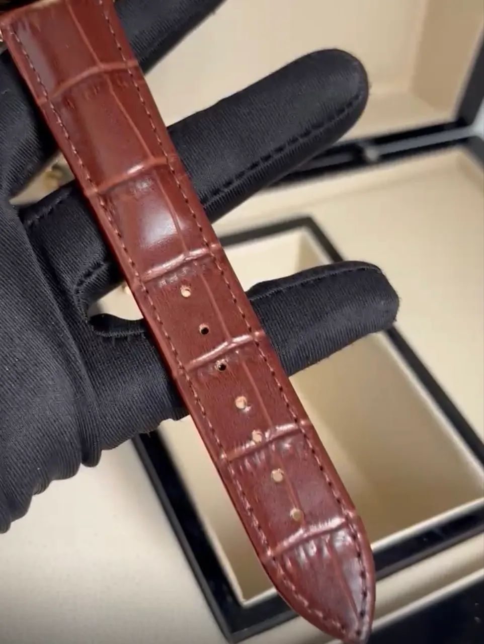 Relógio masculino Patek Philippe - Safira - Couro - Automático - Top Prm AAA+ - Foto 4