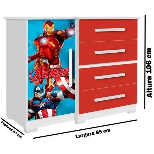 Cômoda Infantil Vingadores  - Foto 4