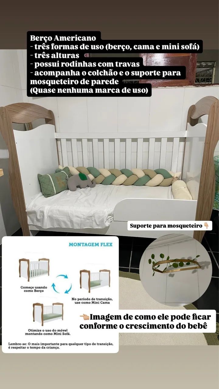Berço americano- para vender - Foto 2