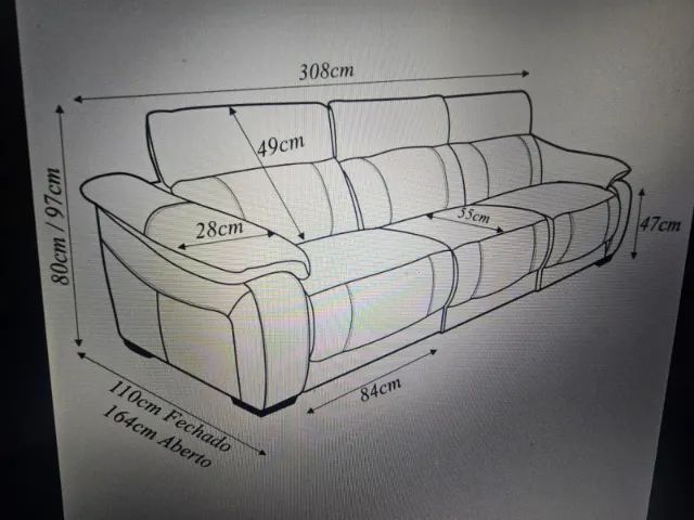 SOFÁ NATUZZI EDITIONS - ELÉTRICO RECLINÁVEL - COURO BEGE - Foto 3