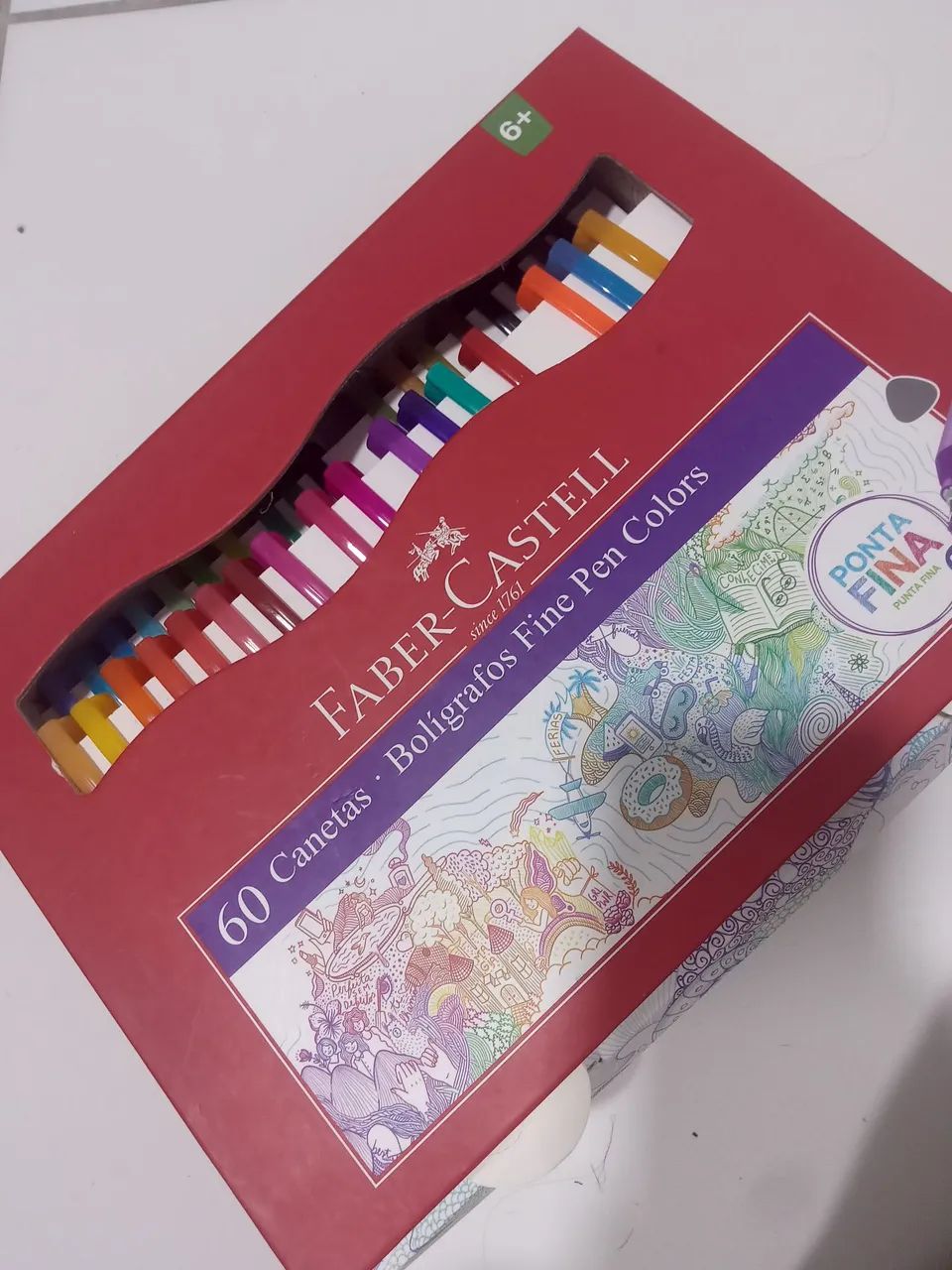 Faber Castell - kit com 60 fine lines (canetas)