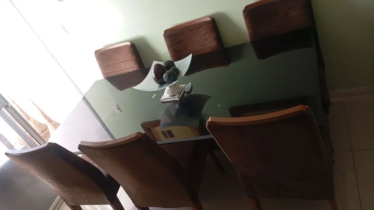 Mesa de vidro fumê  - Foto 3