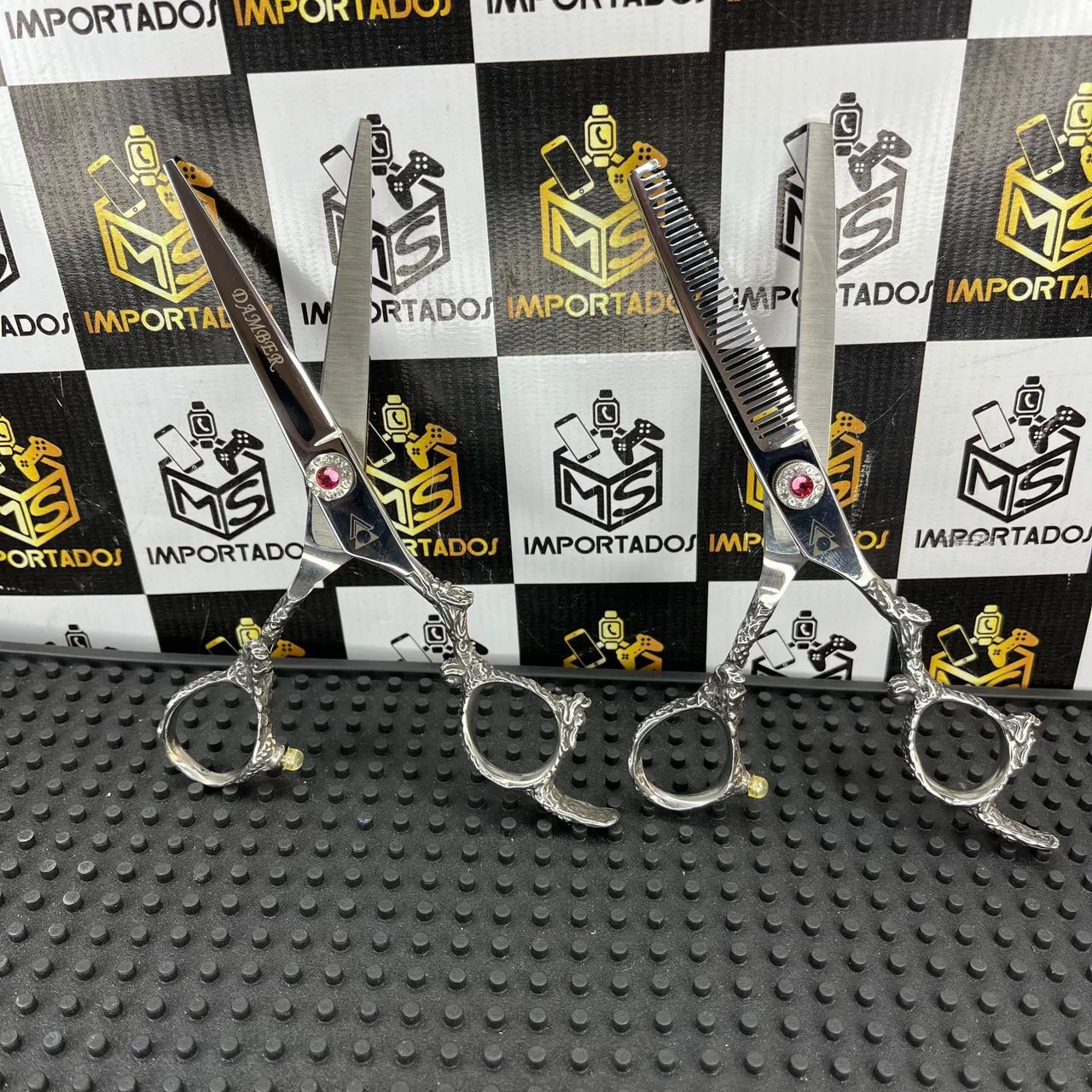 Kit Tesouras Damber 6.0 - Fio Navalha + Desbaste - Foto 2