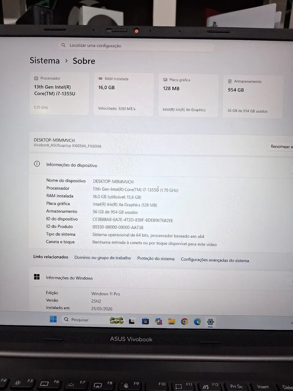 Asus vivobook 16 aceito trocas  - Foto 4