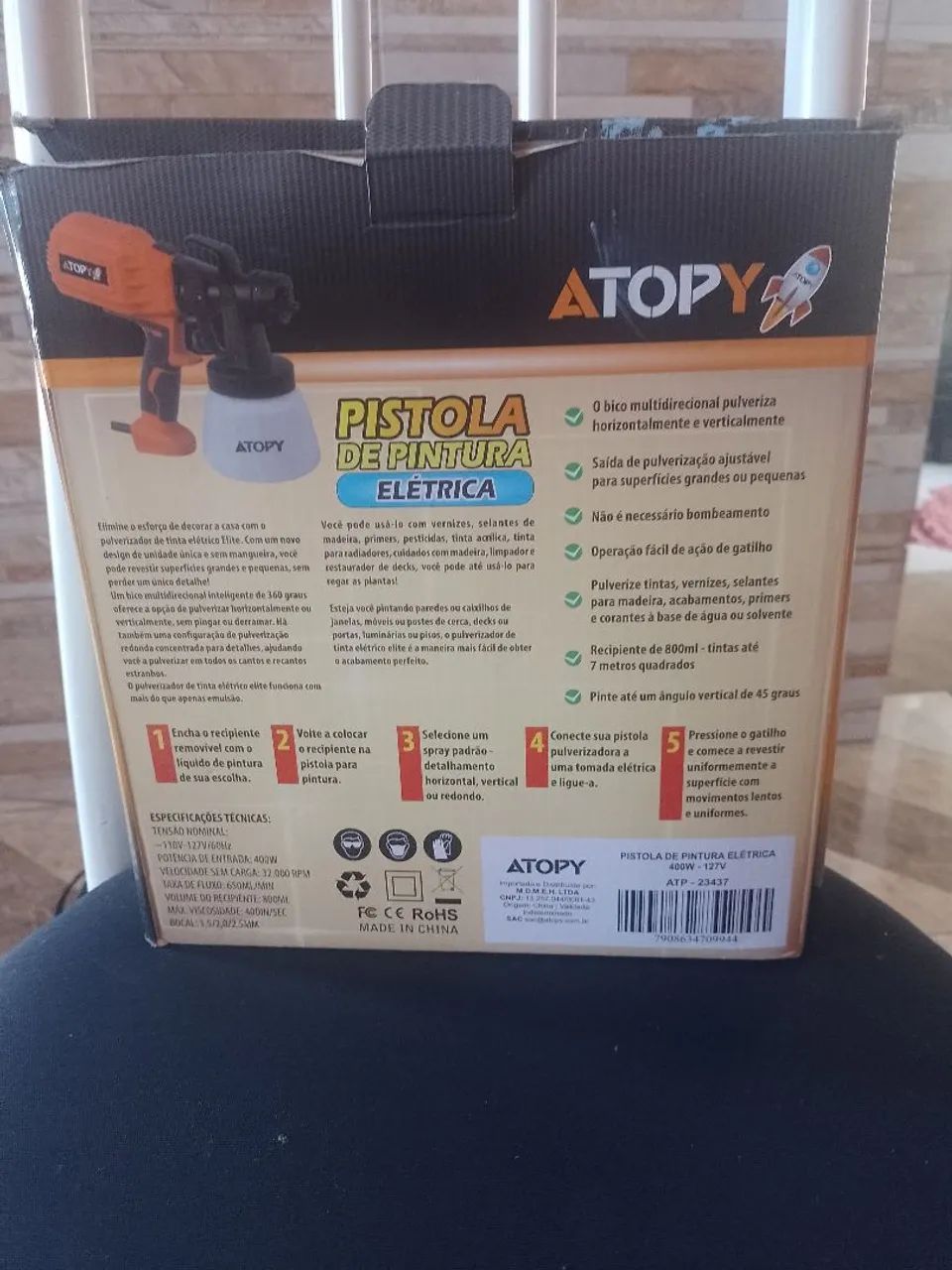 VENDO OU TRICO   PISTOLA ELÉTRICA DE PINTURA .. STOP.  POR. 300. REAIS - Foto 4
