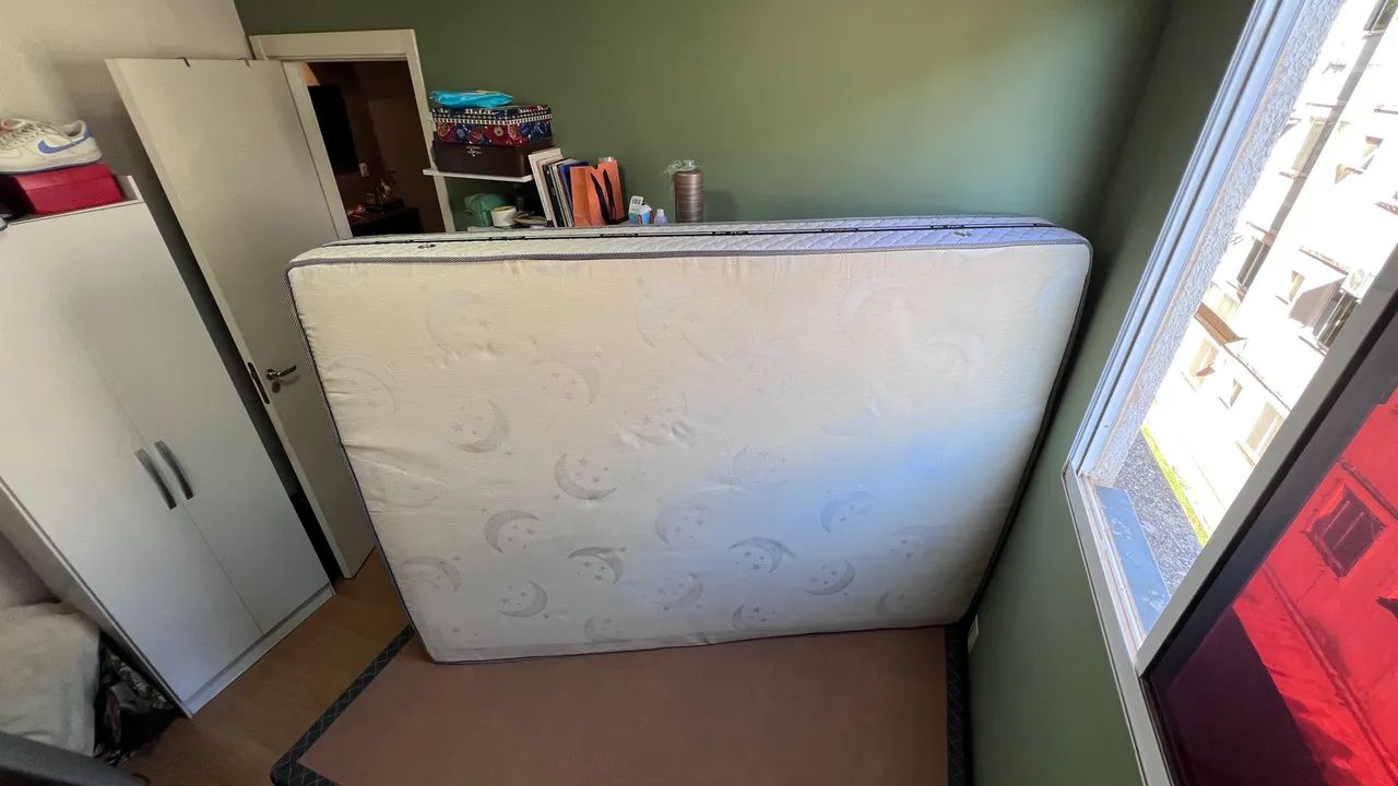 Cama box casal mais colchão Ecoflex