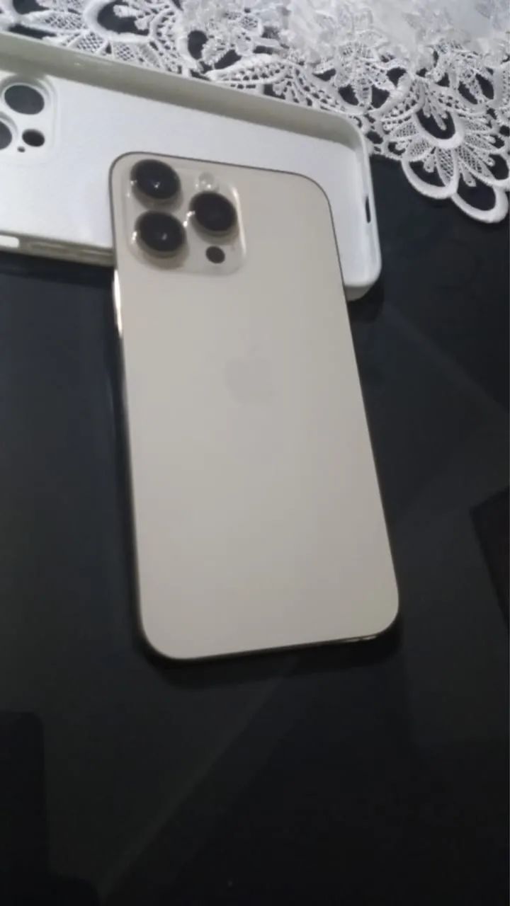 Vendo ou troco iPhone 14 Pro Max dourado  - Foto 3