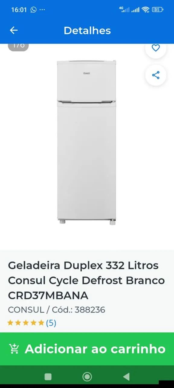 Geladeira consul Cycle Defrost - Foto 5