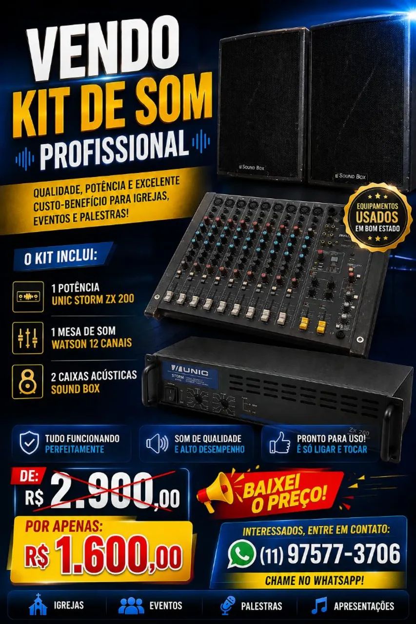 Equipamento de som 