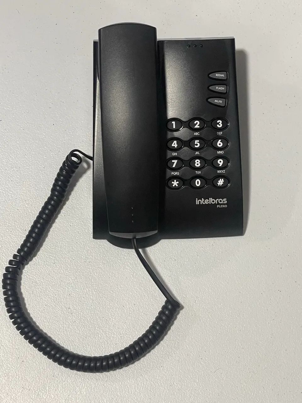 Telefone Pleno Intelbras Com Fio Preto