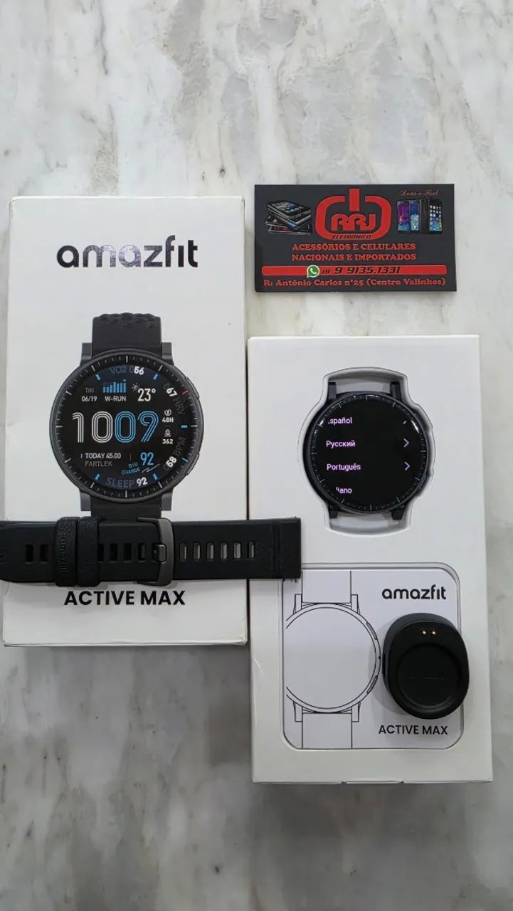 Amazfit Active Max Tela AMOLED até 25 de bateria - Foto 4