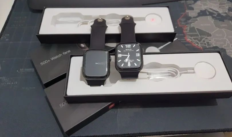 Smartwatch W28 Pro Série 8 Original 45mm Com Chamada Bluetooth e Funções Completas lacrado - Foto 2