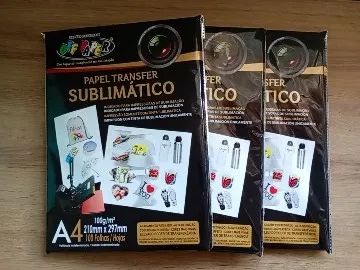3 pacotes de folhas sublimaticas 