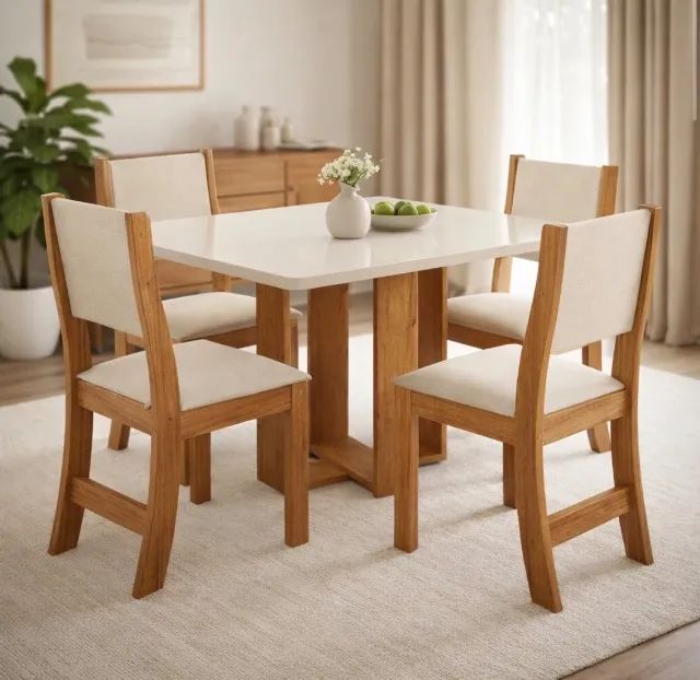 Conjunto de Jantar Altavilla 4 Lugares