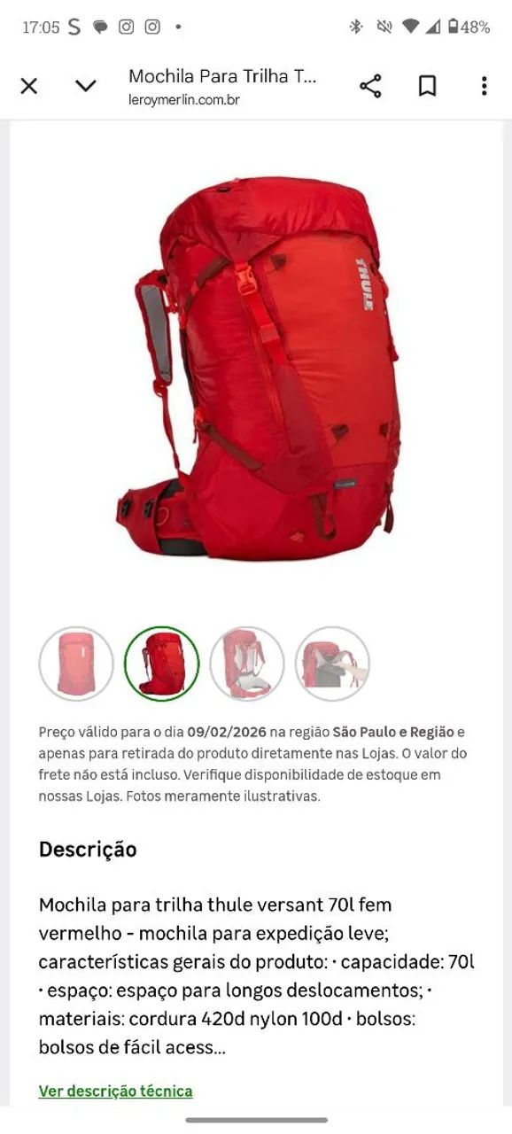Mochila para trilha Tule Versant - Foto 3