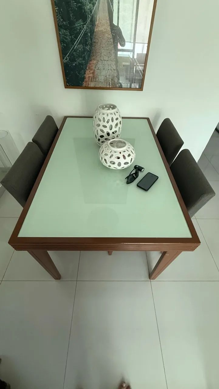 Conjunto Mesa e Cadeiras - Madeira  - Foto 5