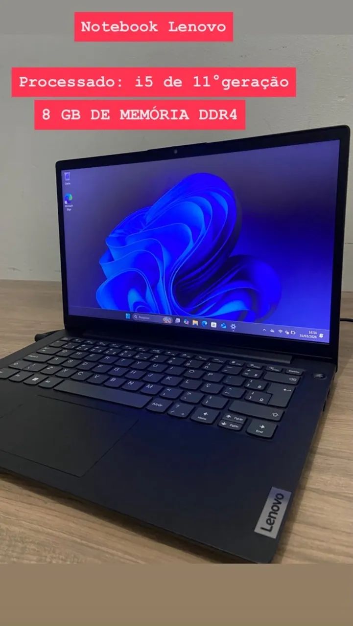 Notebook Lenovo i5 de 11° geração 