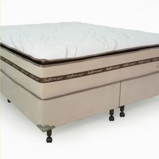 Cama Casal Box Veneza Molas Ensacadas - SoftFlex