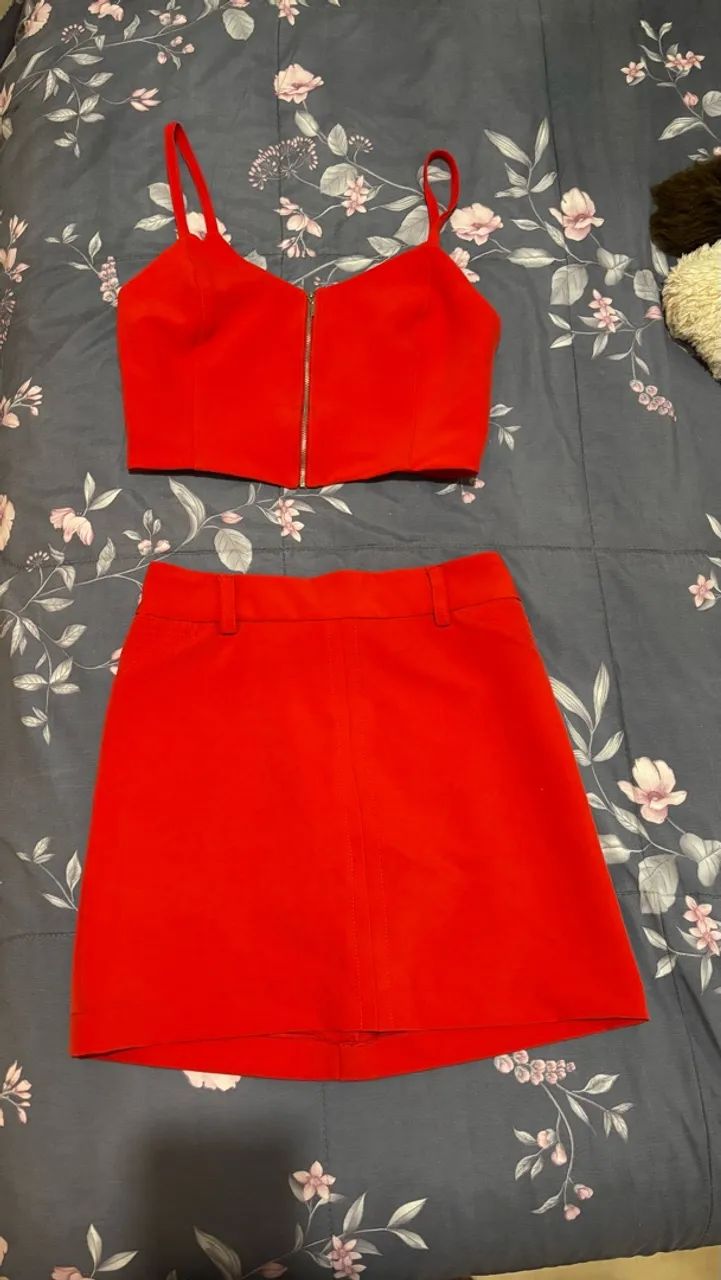 Conjunto Vermelho P - Foto 2
