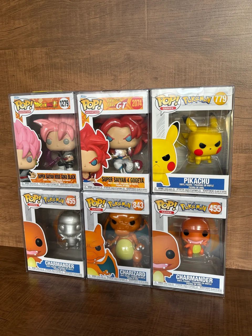 Combo Funko Pop Pokémon e Dragon Ball
