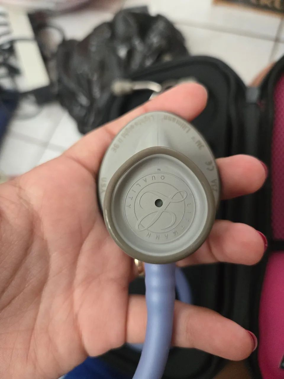 Estetoscópio 3M Littmann Lightweight Azul Claro + Estojo - Foto 3