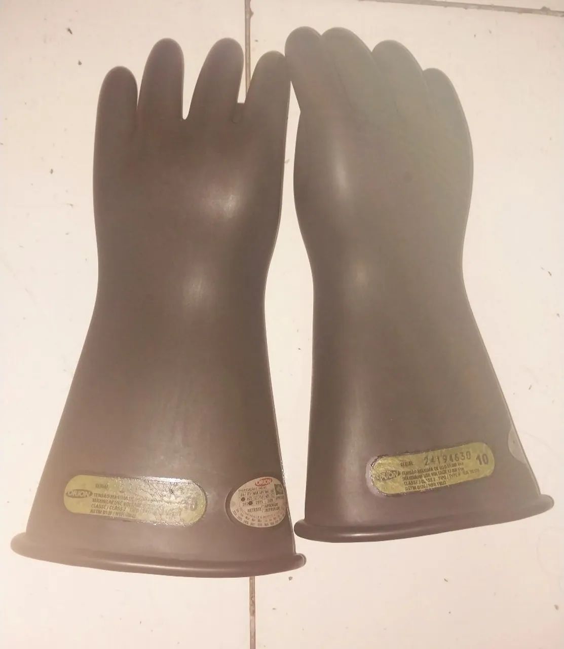 luva isolante para eletricista orion classe 2