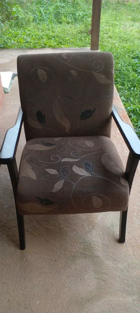 Vendo kit 2 poltronas rústicas madeira maciça - Foto 3