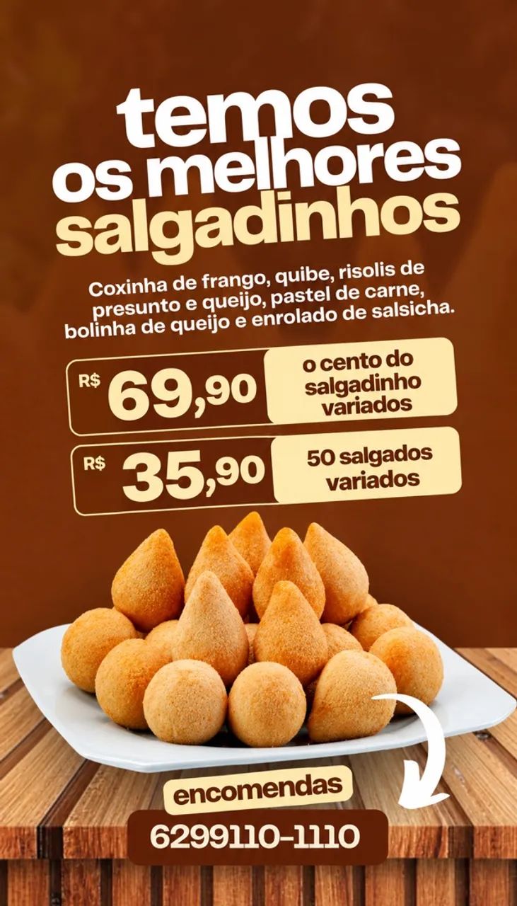 Salgados variados 