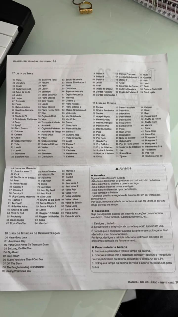 Teclado Rhythmic 20 - Foto 3