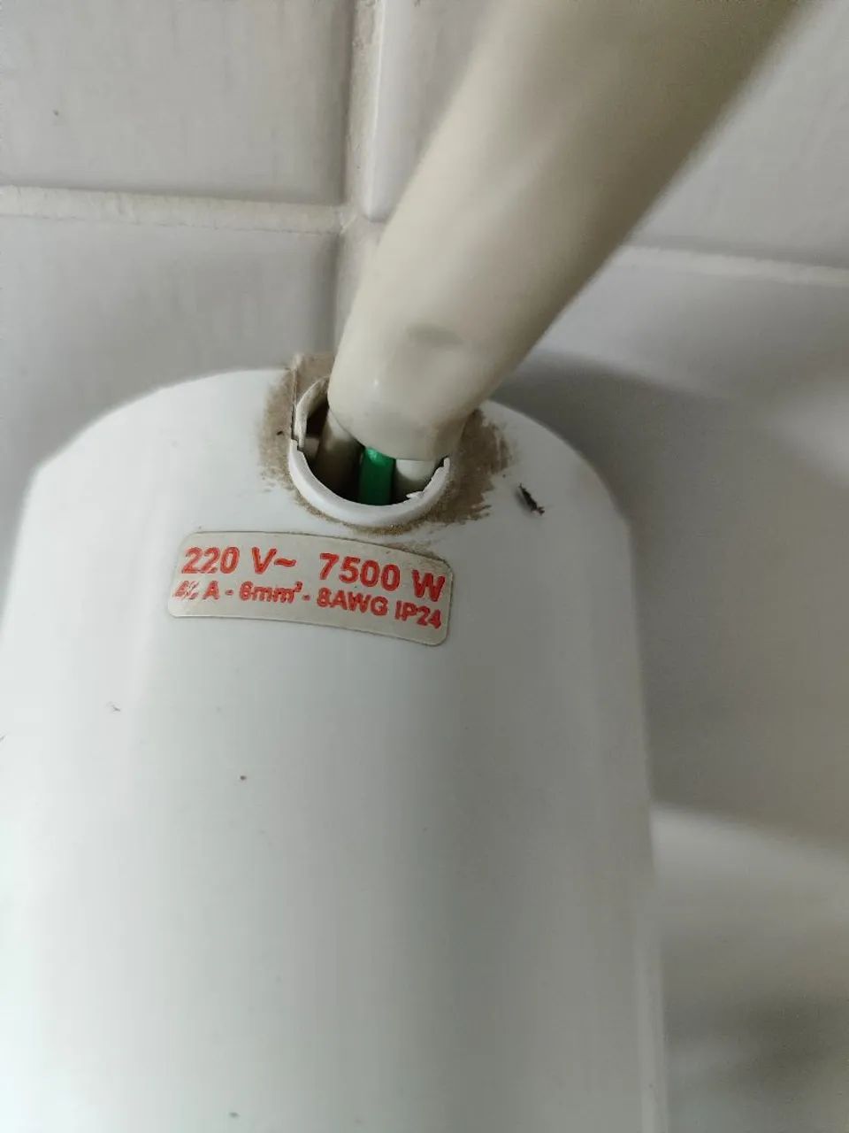 Ducha Eletrônica Lorenzetti Advanced 7500W 220V Branco - Foto 4