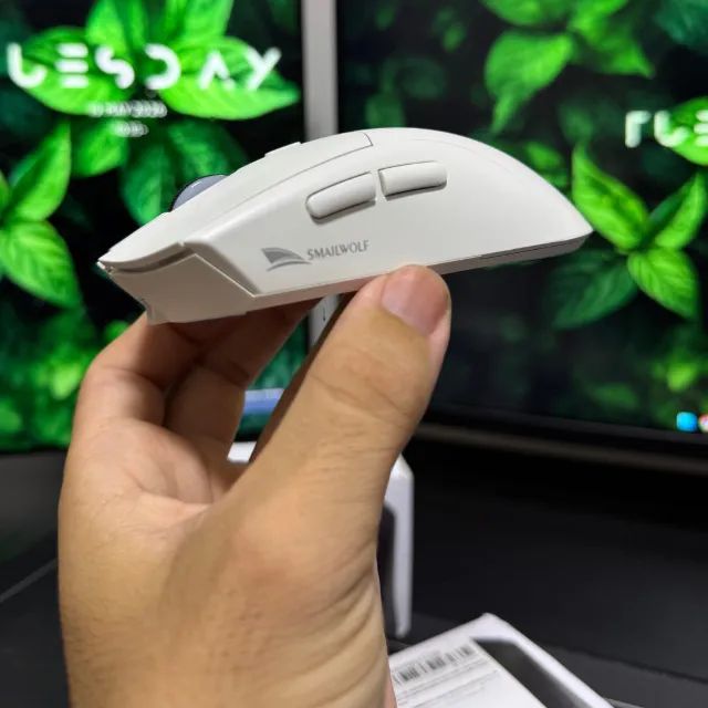 Mouse Gamer RS7 Branco 3 Modos Bluetooth, 2.4G e Cabo USB - Foto 2