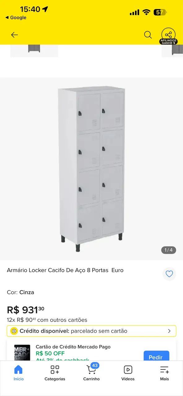Armários de aço com portas - Foto 3