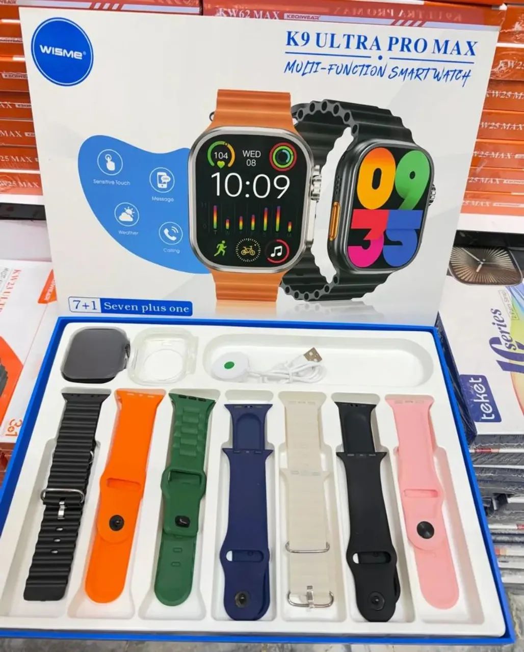 Smartwatch Relógio Ultra Pro Max Séries Com 7 pulseiras Atacado e Varejo - Foto 5