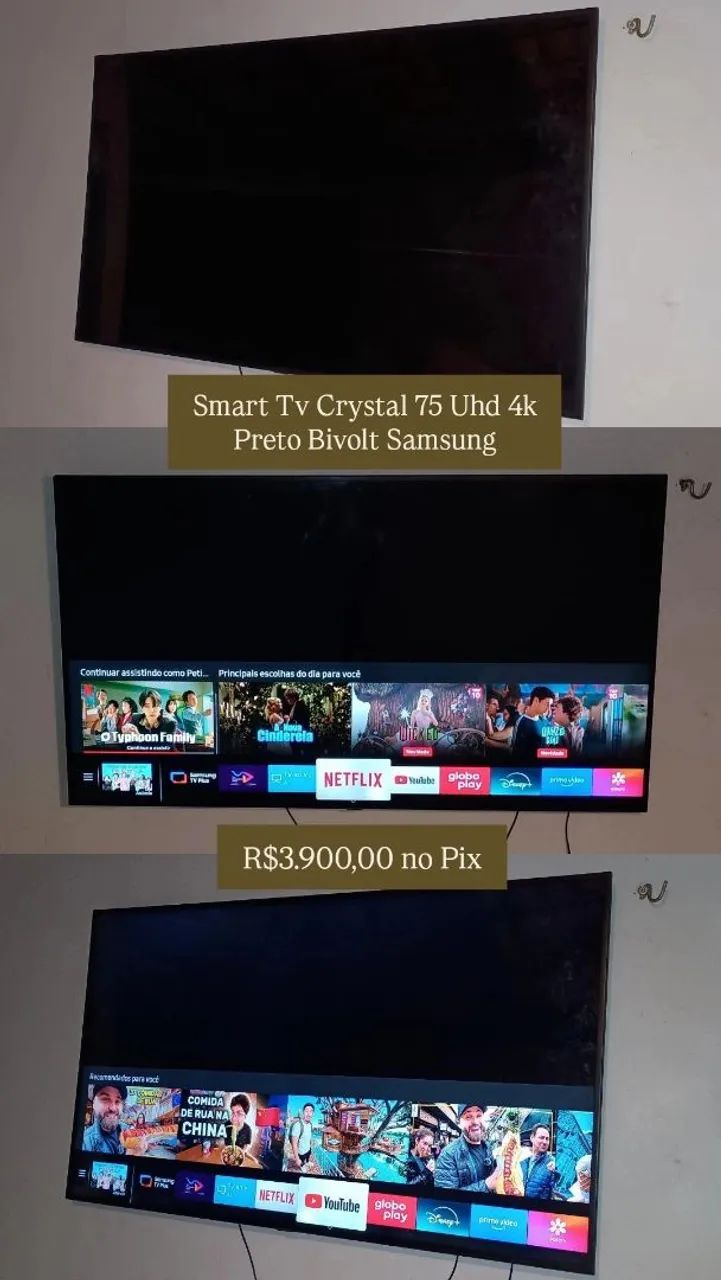 Para você procura uma TV grande, bonita e com excelente qualidade de imagem!