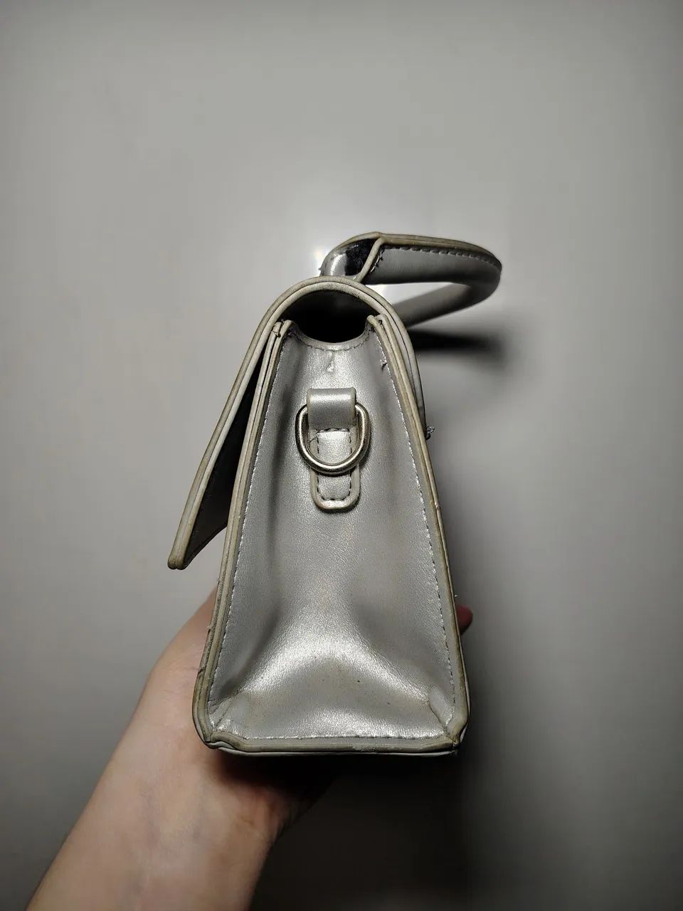 BOLSA PRATEADA (alça removível) - Foto 3