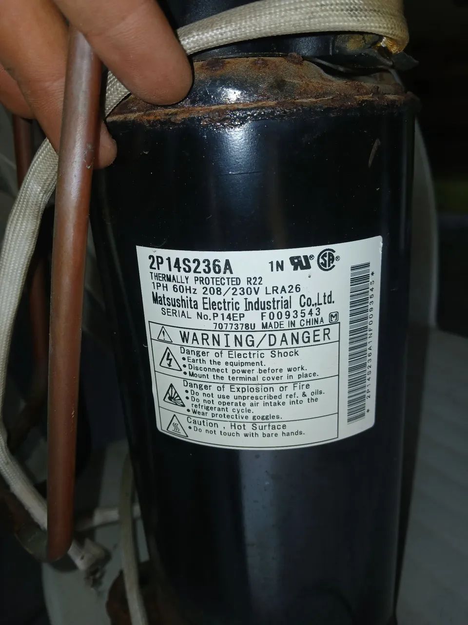 Compressor de 12 mil btus R22 funcionando  - Foto 2