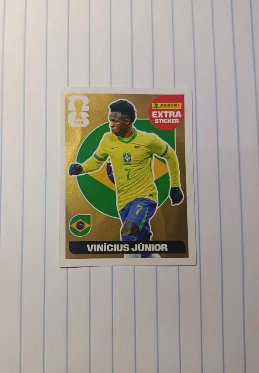 Figurinha Dourada Vini Jr.