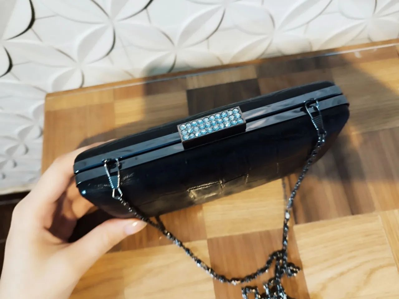 Bolsa de ombro preta - Foto 3
