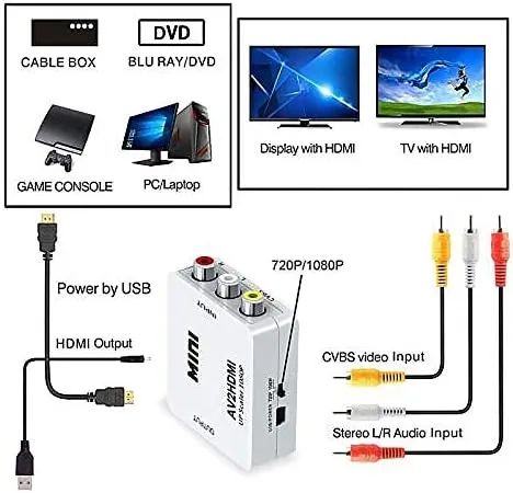 Adaptador Conversor Rca para Hdmi - Foto 2