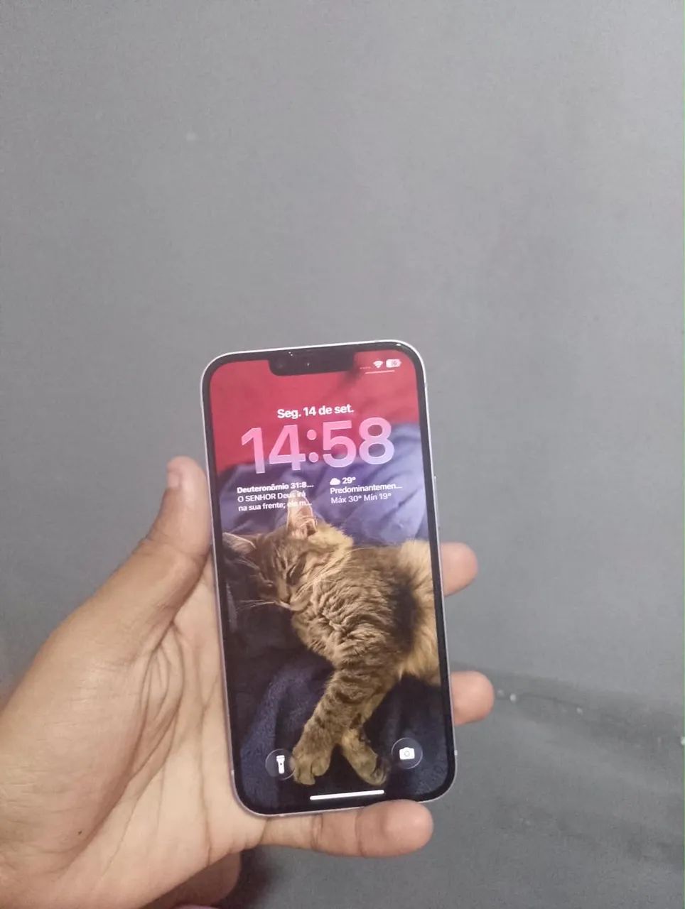 iPhone 14 lilás 