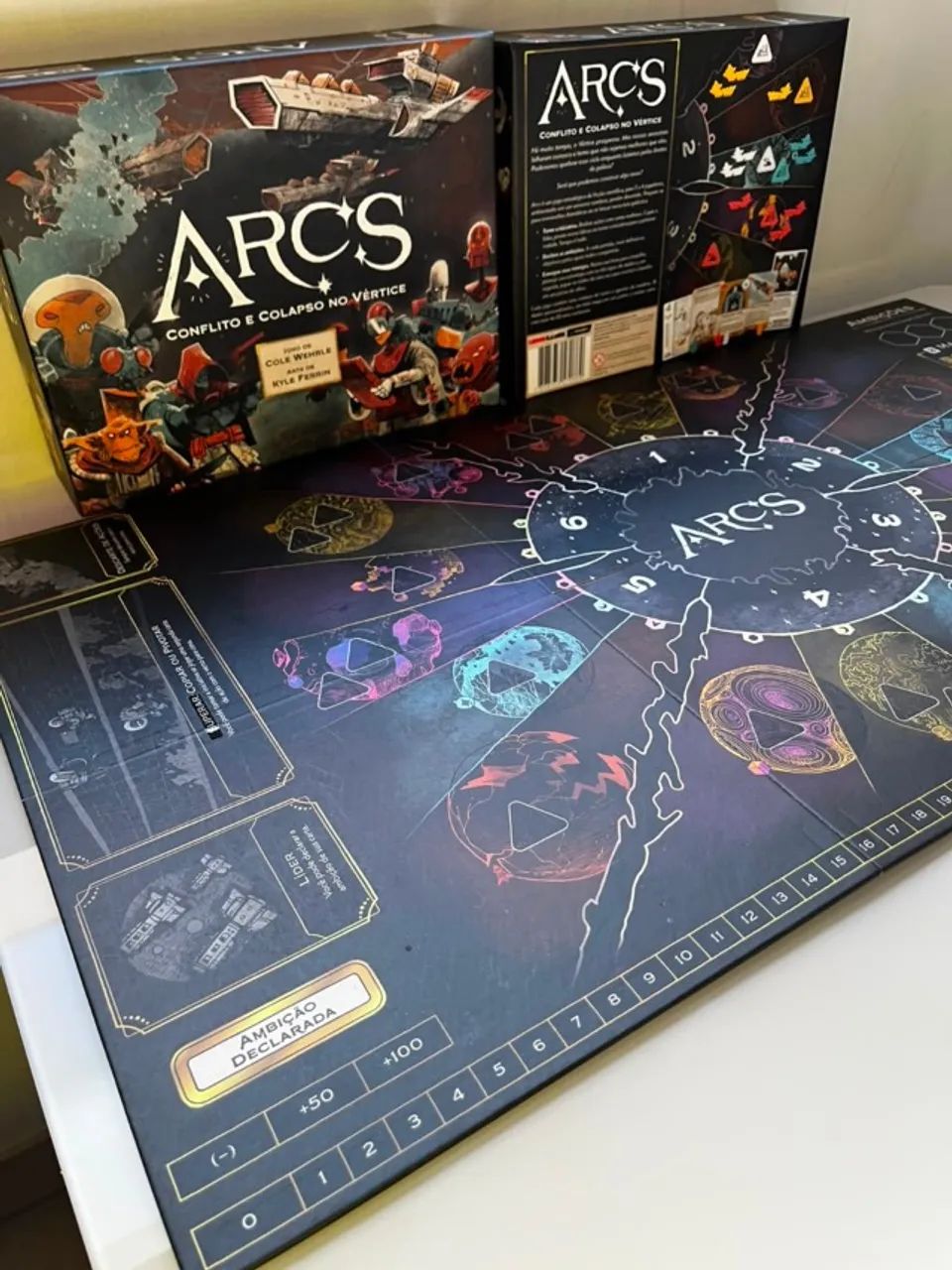 Jogo De Tabuleiro Arcs: Conflito E Colapso No Vértice Meeple (Usado) - Foto 2