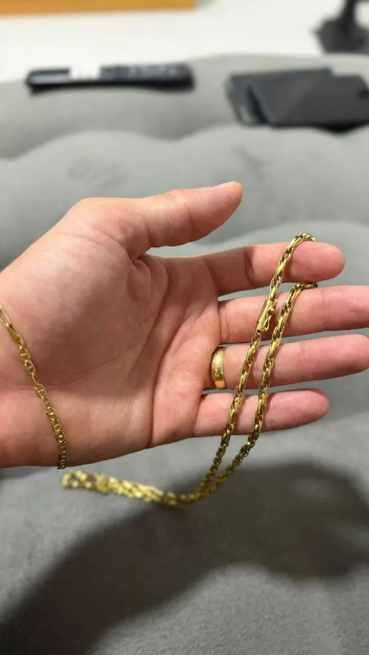 Cordão de ouro 18k - Foto 2