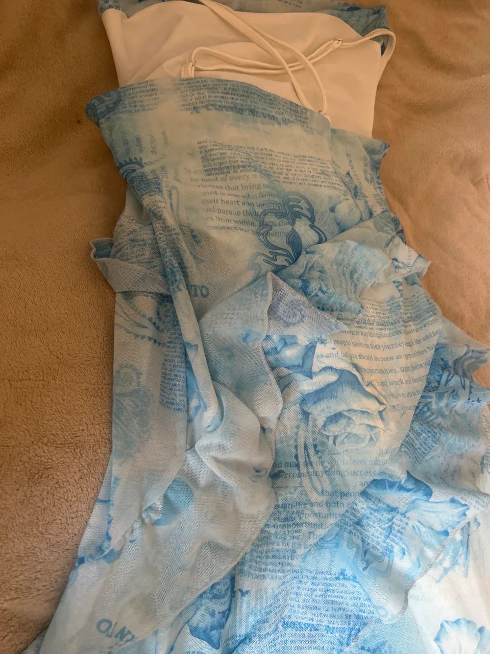Vestido Azulado estampado SHEIN  - Foto 2