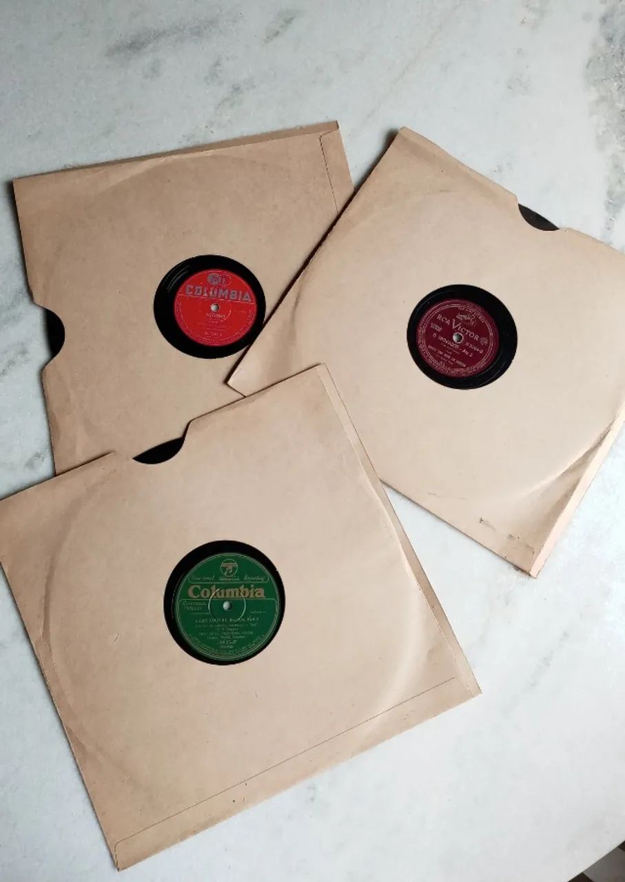 3 LPs 78 rpm - info. descrição